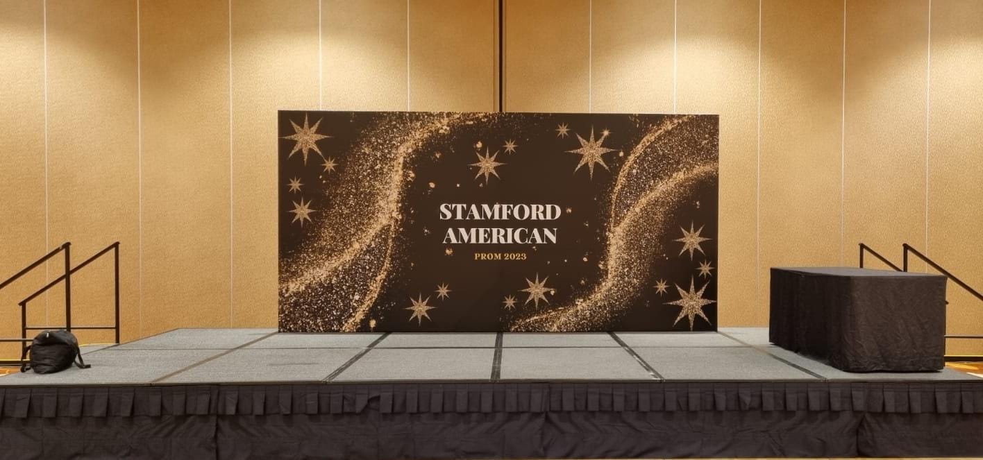 Backdrop, printed by The Print Guys